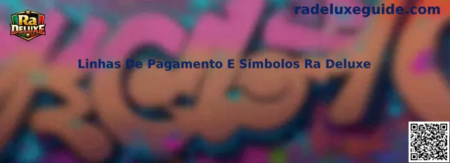 Guía visual de líneas de pago y símbolos de Ra Deluxe